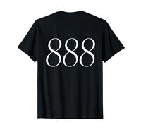 888 Angel Number Abundance Spirit Guides Back Graphic T-Shirt