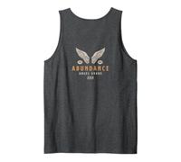 888 Angel Number Abundance Wealth Vintage Back Graphic Tees Tank Top, Men, Dark Heather Grey, Medium