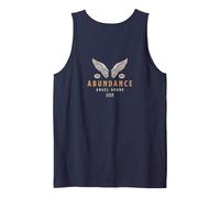 888 Angel Number Abundance Wealth Vintage Back Graphic Tees Tank Top, Men, Navy Blue, Small