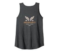 888 Angel Number Abundance Wealth Vintage Back Graphic Tees Tank Top, Women, Dark Heather Grey, Small
