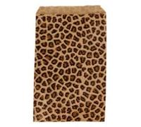 888 Display - 200 pcs of 4" x 6" Leopard Tone Paper Gift Bags Shopping Sales Tote Bags