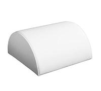 888 Display - White Faux Leather Half Moon Bracelet Showcase Display Stand 5 1/8" x 5" x 2 1/2" H (130 x 127 x 63mm)