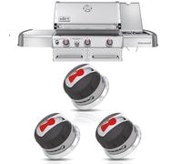 88848 Grill Knobs Compatible with Weber Genesis Grill Parts, 3 Pack