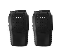 888S Two-Way Radio Silicone Cover Set with 2 Black Covers | Fitted 888S Handheld Radio Cover Form, Raised Side Ridges, Black Silicone Exterior, Pair of 2 Covers, Multiple