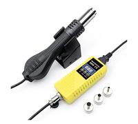8898 SMD Rework Soldering Station 2In1 Hot Air Iron LCD Digital Display Welding for BGA PCB IC Repair Tool(WM-8858 Hot Air Gun,110/V)