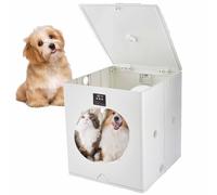 88L Foldable Pet Drying Box, Smart Self Dry, 3 Air Speeds Adjustable, 35-55℃ Constant Temperature/Timed, 360° Efficient Low Noise