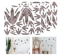 88pcs Dinosaur Footprints Stickers, Realistic Dinosaur Wall Decals Vinyl Track Stickers Removable Floor Decorations for Boys Nursery Bedroom Playroom Home Theme Party