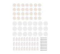 88Pcs Felt Polishing Wheel Wool Pad Buff Clean Kit Set, Rotary Tools Drill Attachment, High Speed Polishing Machine for Wood Plastic Metal Jewelry, Includes 28 Small 21 Large 30 Co