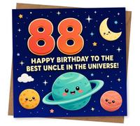 88th Birthday Card for Uncle - Best Uncle in the Universe