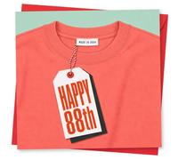 88th Birthday Card, Funny Gift Design | Eye-catching greeting card; Funny Gift artwork for an 88th birthday with a warm, memorable feel