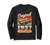 88th Birthday Retro Vintage 1937 Men Women Long Sleeve T-Shirt