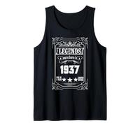 88th Birthday Tee Vintage Legends Born in 1937 88 Years Old Tank Top