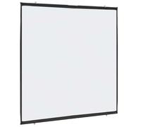 vidaXL Projection Screen - Matte White, 1:1 Aspect Ratio - Portable Wall-Hanging Design, Classroom/Office/Home Theater Use, 89 Inches, Polyester with Iron Case