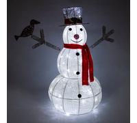 Monster Shop Light-up Snowman, White