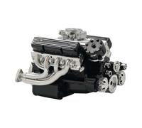 89% Petrol Ohv V8 Small Block Engine Model Kits, Cison V8 Engine Kit Petrol, V8 Engine Kits, Realistic Internal Combustion Engine Model Kit - KIT Version (Black)
