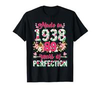 89 Years Old Gifts Women 89th Birthday Made in 1938 T-Shirt