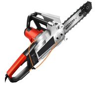8900W Electric Concrete Chain Saw - Handheld Wet Wall Chaser Cutting Machine for Granite & Reinforced Concrete, Includes 2 Diamond Chains & 2 Guide Bars, 48cm Cutting Depth
