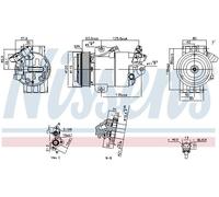 891012 COMPRESSOR, AIR CONDITIONING NISSENS