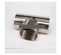 89mm 3.5" O/D 304 Stainless Steel Weld Tee Connector Pipe Fitting