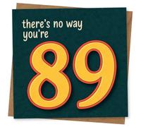 89th Birthday Card for Him or Her, Funny Design