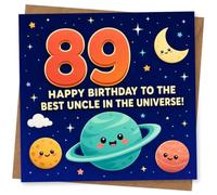 89th Birthday Card for Uncle - Best Uncle in the Universe