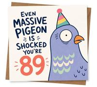 89th Birthday Card, Funny Party Design