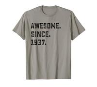 89th Birthday Gift Awesome Since 1937 89 Years Old T-Shirt
