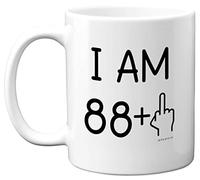 89th Birthday Gifts for Women Men, Rude Novelty Mug Middle Finger, Gag Joke Gifts, Perfect Funny Mugs for Birthday Present, 11oz Premium Ceramic Coffee Mug
