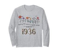 89th Birthday Making The World A Better Place Since 1936 Long Sleeve T-Shirt