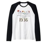 89th Birthday Making The World A Better Place Since 1936 Raglan Baseball Tee
