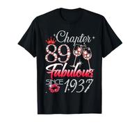 89th Birthday Queen Chapter 89 Fabulous Since 1937 Women T-Shirt