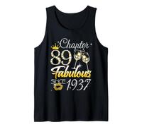 89th Birthday Queen Chapter 89 Fabulous Since 1937 Women Tank Top