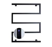 89W Heated Towel Racks with Timer Electric Wall Mounted Stainless Steel Heated Towel Rails