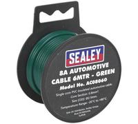8A Thick Wall Automotive Cable - 7M Reel - Single Core - Pvc Insulated - Green