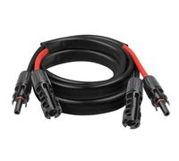 8AWG Solar Cable - 5FT Solar Panel Extension Cord 8 Gauge PV Wire with Flame Retardant Protective Sleeving Female & Male Waterproof Connector for RV, Photovoltaic Systems, Solar Panels (5 Feet)