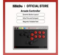 8Bitdo All-Button Arcade Controller for Switch, Switch 2 & Windows - Bluetooth, 2.4G, Wired Connectivity, Low-profile Mechanical Switches, 4 Programmable Buttons, Hot-swappable PCB