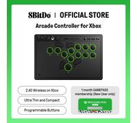 8BitDo All-Button Wireless Arcade Controller for Xbox Series X|S & Windows, Low-profile Mechanical Switches, RGB Lighting