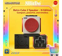 8BitDo loudspeaker Retro Cube 2 Bluetooth Speaker for 8BitDo N Edition Keyboard and Mouse with Charging Dock True Stereo Sound Retro Cube 2 Speaker