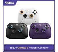 8BitDo New Ultimate 2 Wireless, TMR Joysticks & Hall Effect Triggers Controller with Charging Dock for PC,Windows 10,11, Android White