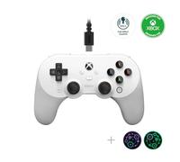 8Bitdo Pro 2 Hall Effect Joysticks/Hall Trigger Wired Controller with Back Buttons, 3.5mm Audio Jack and Mic Mute Button for Xbox Series X|S, Xbox One, Windows 10/11 - Officially Licensed (White)