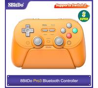 8BitDo Pro 3 Bluetooth Controller for Switch Windows Apple TMR Joysticks Switchable Triggers Swappable Buttons 2.4G USB Android Purple