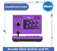 8Bitdo Purple Arcade Stick for Switch Windows Arcade Fight Stick Support Wireless Bluetooth, 2.4G Receiver and Wired Connection PURPLE