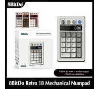 8BitDo Retro 18 Mechanical Numpad Bluetooth/2.4G/Wired Calculator Mode 18 Keys Game Accessories for PC Windows Android M