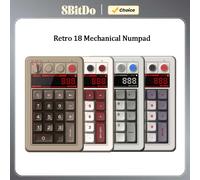 8BitDo Retro 18 Mechanical Numpad, Bluetooth / 2.4G / Wired Numpad Supports Calculator Mode,for PC Windows and Android N Edition