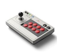 8BitDo Retro Arcade Fight Stick 8 Way Joystick with 2 Dedicated Macro Buttons and Turbo Function for Switch and PC Windows, Support Wireless Bluetooth, 2.4G Receiver and Wired USB-C Cable Connection