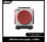 8BitDo Retro Cube 2 Speaker，Bluetooth/2.4g/Wired with Charging Dock for 8BitDo N Edition Keyboard Mouse Game Accessories