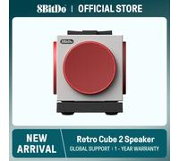 8BitDo Retro Cube 2 Speaker, Portable Bluetooth Speaker with Stereo Sound, Wireless Charging Dock, Bluetooth 5.3/2.4G/Wired