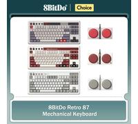 8Bitdo Retro Mechanical Keyboard,Bluetooth/2.4G/USB-C Hot Swappable Gaming Keyboards,Game Accessories for Windows and Android C64 Edition