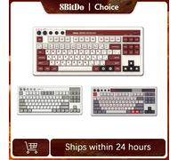 8BitDo Retro Mechanical Keyboard Bluetooth Gaming Keyboard with 87 Keys Dual Super Programmable Buttons for Windows and Android N Edition