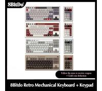8BitDo Retro Mechanical Keyboard with Retro 18 Numpad Compact Design, Enhanced Gaming Experience - Windows & Android Compatible N Edition